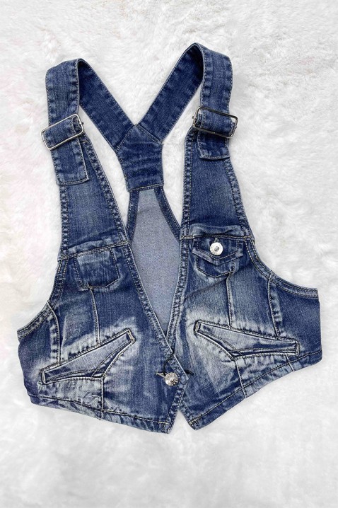 Елек MILONZANA, Цвят: син, IVET.BG - Твоят онлайн бутик.