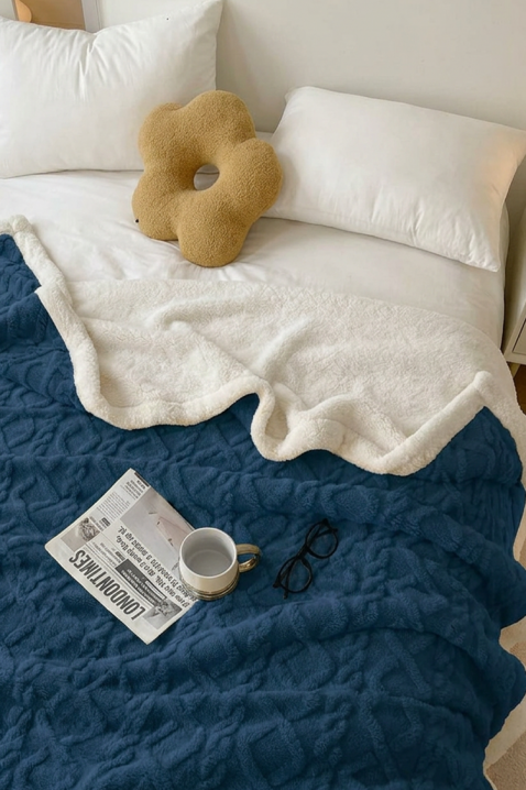 Покривало за легло ERTIOLJA NAVY 200х220 cm, Цвят: тъмносин, IVET.BG - Твоят онлайн бутик.