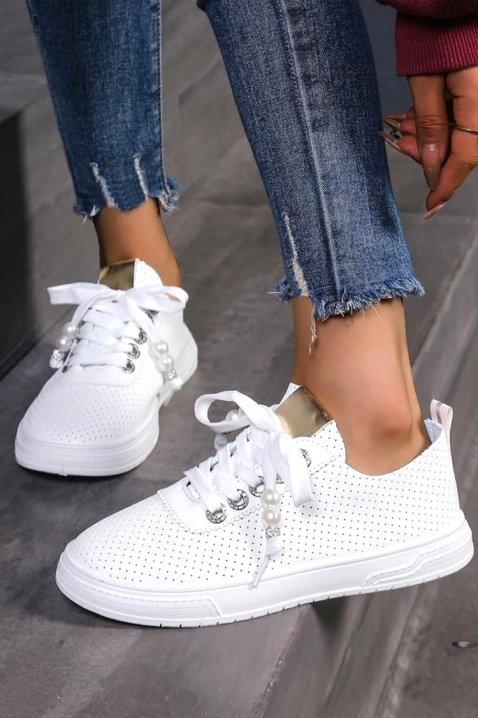 Дамски кецове VELISITA, Цвят: бял, IVET.BG - Твоят онлайн бутик.