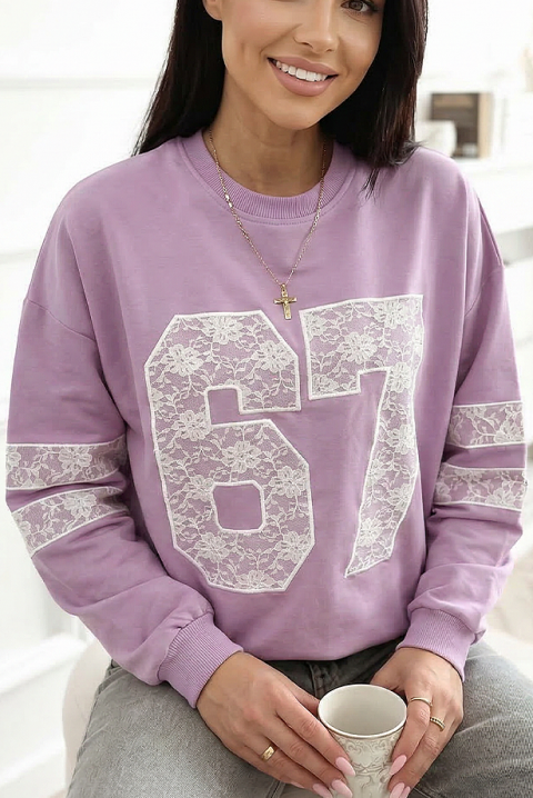 Дамска блуза AMERISTA PURPLE, Цвят: лилав, IVET.BG - Твоят онлайн бутик.