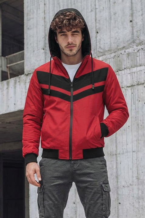 Мъжко яке ELISIO RED, Цвят: червен, IVET.BG - Твоят онлайн бутик.