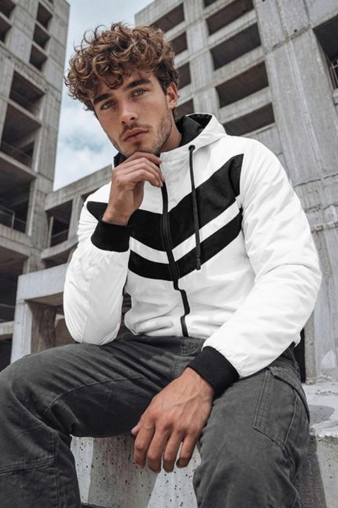 Мъжко яке ELISIO WHITE, Цвят: бял, IVET.BG - Твоят онлайн бутик.