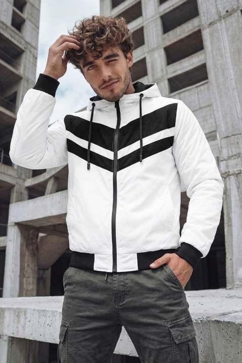 Мъжко яке ELISIO WHITE, Цвят: бял, IVET.BG - Твоят онлайн бутик.