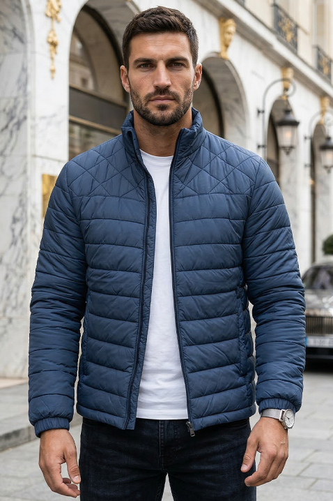 Мъжко яке LEONSO, Цвят: син, IVET.BG - Твоят онлайн бутик.