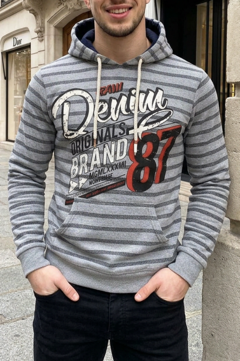 Мъжки суичър ALEXINO, Цвят: сив, IVET.BG - Твоят онлайн бутик.