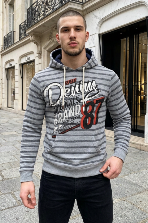 Мъжки суичър ALEXINO, Цвят: сив, IVET.BG - Твоят онлайн бутик.