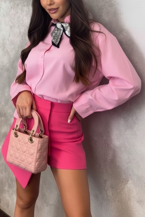 Дамска риза DEMILZA, Цвят: розов, IVET.BG - Твоят онлайн бутик.