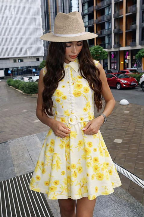 Рокля GLOMERZA YELLOW, Цвят: жълт, IVET.BG - Твоят онлайн бутик.