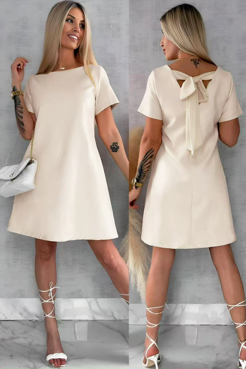 Рокля ROKSOLANA ECRU, Цвят: екрю, IVET.BG - Твоят онлайн бутик.