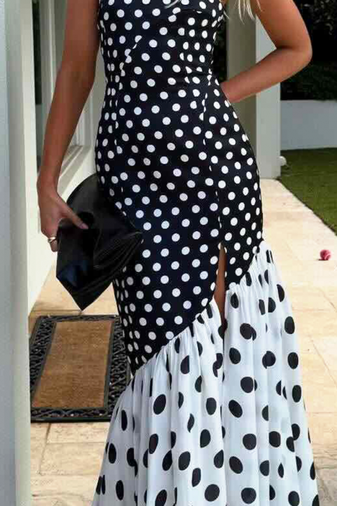 Рокля GLOZEFINA, Цвят: черно и бяло, IVET.BG - Твоят онлайн бутик.