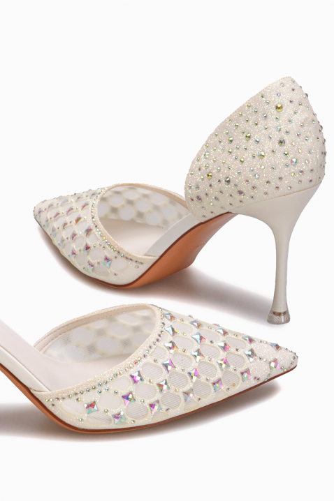 Дамски обувки NOGLILZA WHITE, Цвят: бял, IVET.BG - Твоят онлайн бутик.