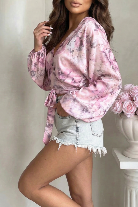 Дамска блуза BLOMENZA, Цвят: лилав, IVET.BG - Твоят онлайн бутик.