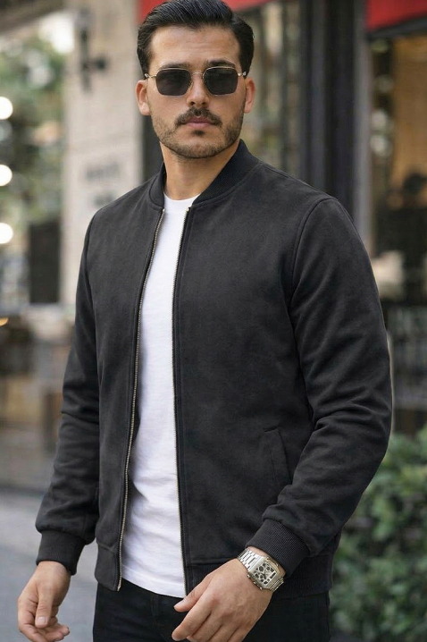 Мъжко яке VALERIO BLACK, Цвят: черен, IVET.BG - Твоят онлайн бутик.