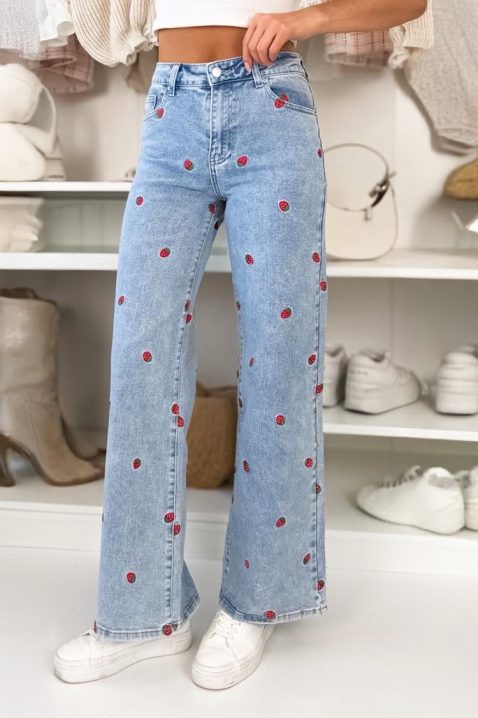 Дънки AMERTISA, Цвят: светлосин, IVET.BG - Твоят онлайн бутик.