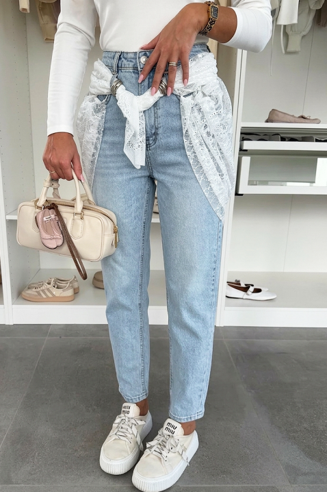 Дънки FLORVILDA, Цвят: светлосин, IVET.BG - Твоят онлайн бутик.