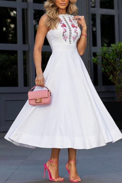 Рокля PAMESITA, Цвят: бял, IVET.BG - Твоят онлайн бутик.