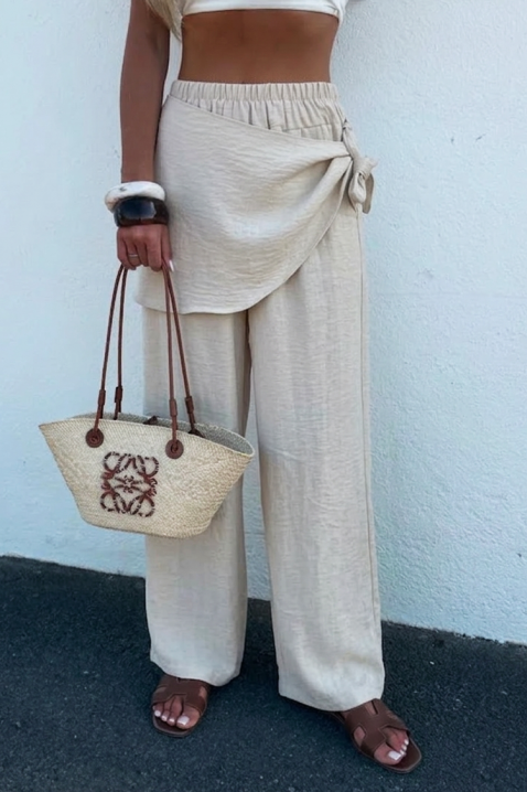 Панталон DELICIA ECRU, Цвят: екрю, IVET.BG - Твоят онлайн бутик.