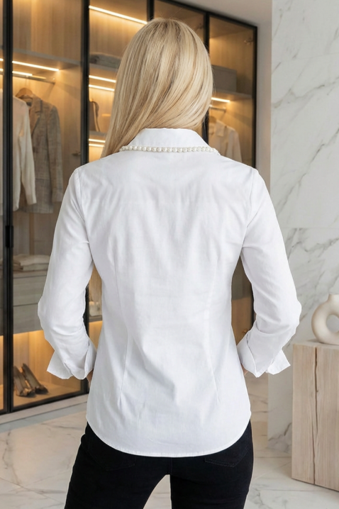 Дамска риза DOLZENA, Цвят: бял, IVET.BG - Твоят онлайн бутик.