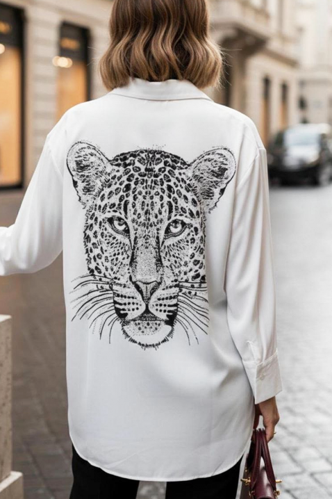 Дамска риза TRILENDA, Цвят: бял, IVET.BG - Твоят онлайн бутик.