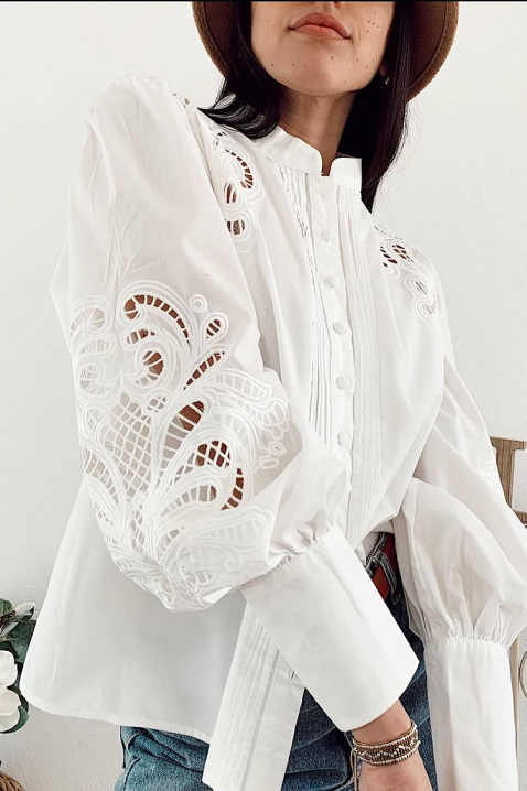 Дамска риза RILONZEZNA, Цвят: бял, IVET.BG - Твоят онлайн бутик.