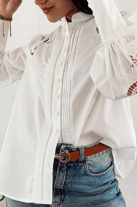 Дамска риза RILONZEZNA, Цвят: бял, IVET.BG - Твоят онлайн бутик.