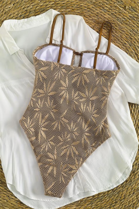 Цял бански ALIONZA, Цвят: беж, IVET.BG - Твоят онлайн бутик.