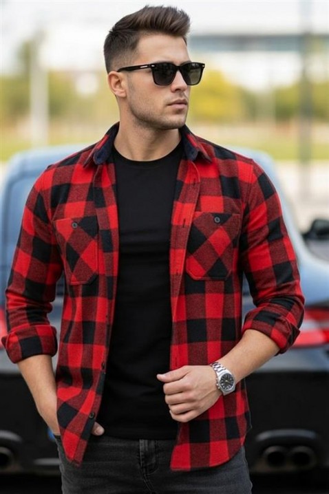 Мъжка риза TORELSO RED, Цвят: червен, IVET.BG - Твоят онлайн бутик.