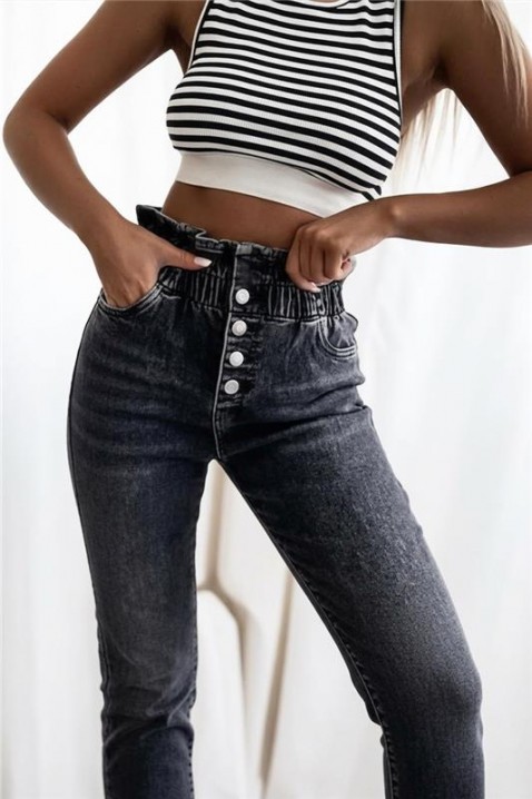 Дънки DEBORANA, Цвят: графит, IVET.BG - Твоят онлайн бутик.