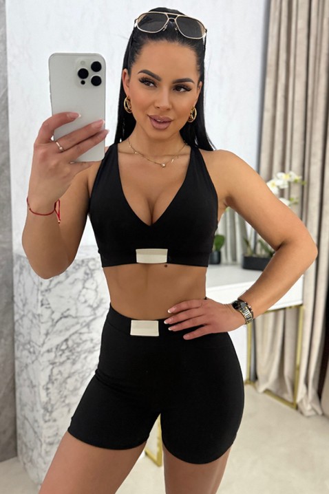 Спортен комплект VLONZILA BLACK, Цвят: черен, IVET.BG - Твоят онлайн бутик.