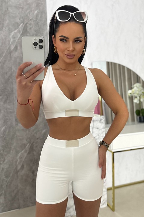 Спортен комплект VLONZILA WHITE, Цвят: бял, IVET.BG - Твоят онлайн бутик.