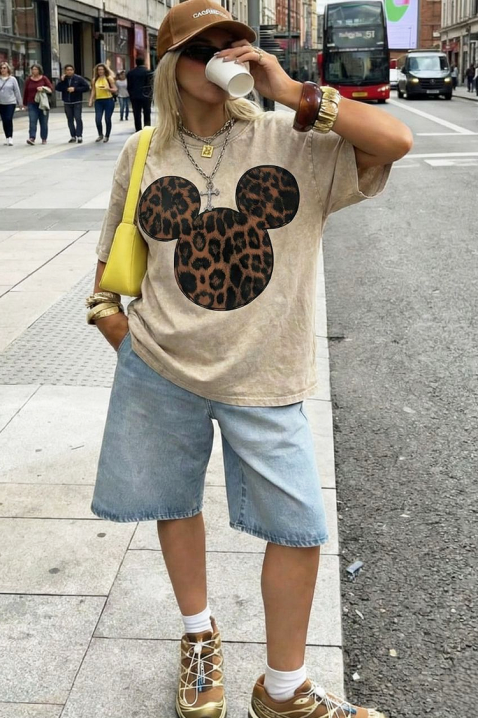 Тениска MIKOLZA, Цвят: беж, IVET.BG - Твоят онлайн бутик.