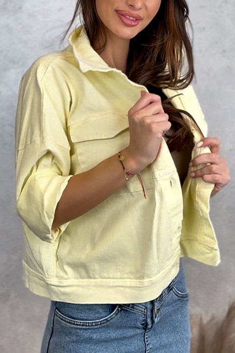 Дънково яке MOLDENZA YELLOW, Цвят: жълт, IVET.BG - Твоят онлайн бутик.