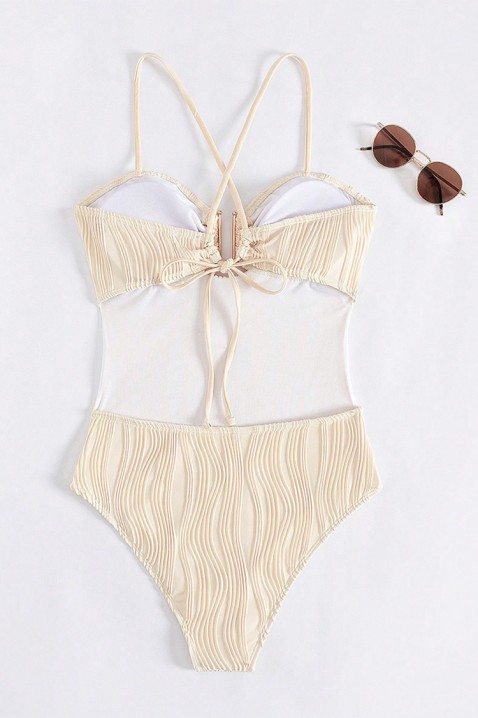 Цял бански TRIONEJA, Цвят: беж, IVET.BG - Твоят онлайн бутик.