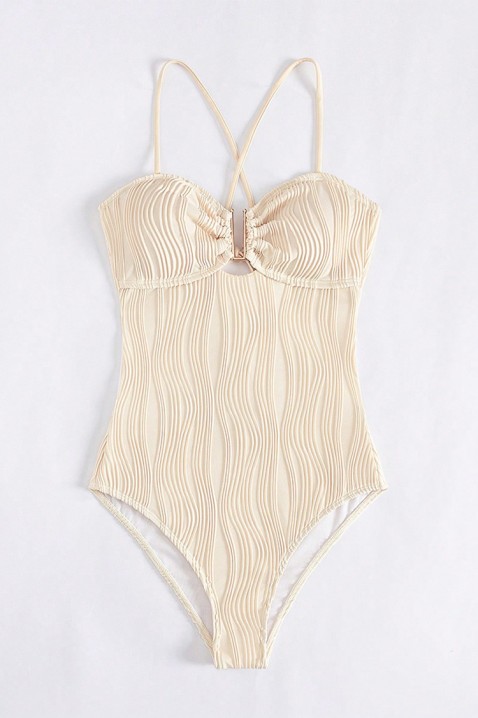 Цял бански TRIONEJA, Цвят: беж, IVET.BG - Твоят онлайн бутик.