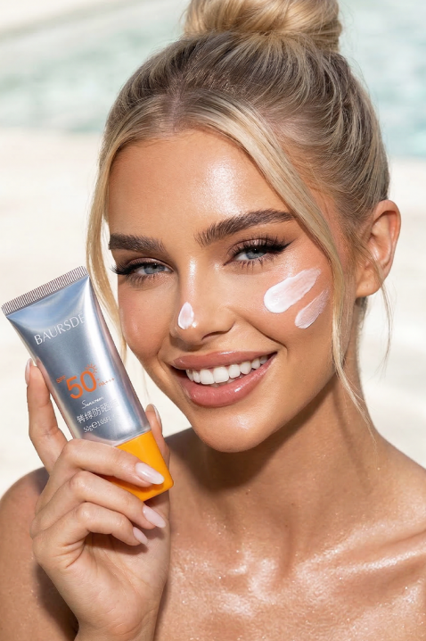Слънцезащитен крем BAURSDE Face Sunscreen SPF 50+IVET.BG - Твоят онлайн бутик.
