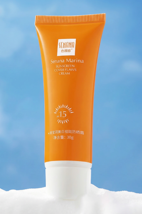 Слънцезащитен крем SENANA Face Sunscreen SPF 15IVET.BG - Твоят онлайн бутик.
