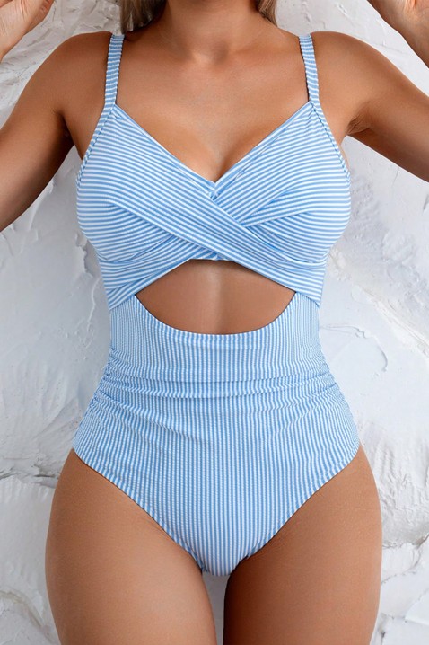 Цял бански ZAVILIANA, Цвят: светлосин, IVET.BG - Твоят онлайн бутик.