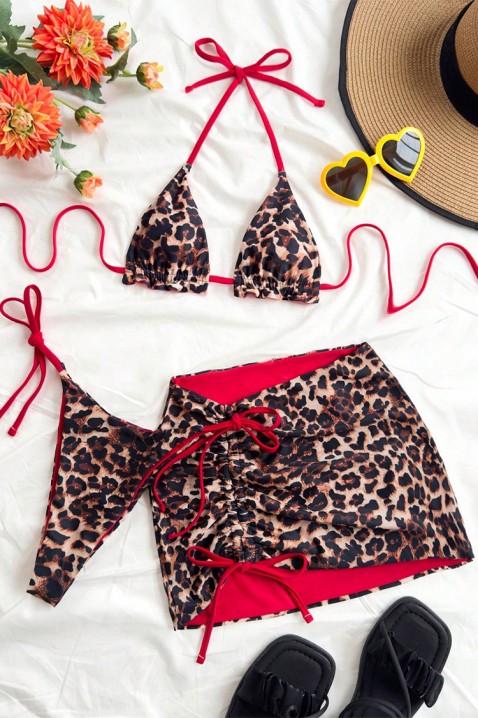 Плажен комплект DANVILZA, Цвят: леопард, IVET.BG - Твоят онлайн бутик.