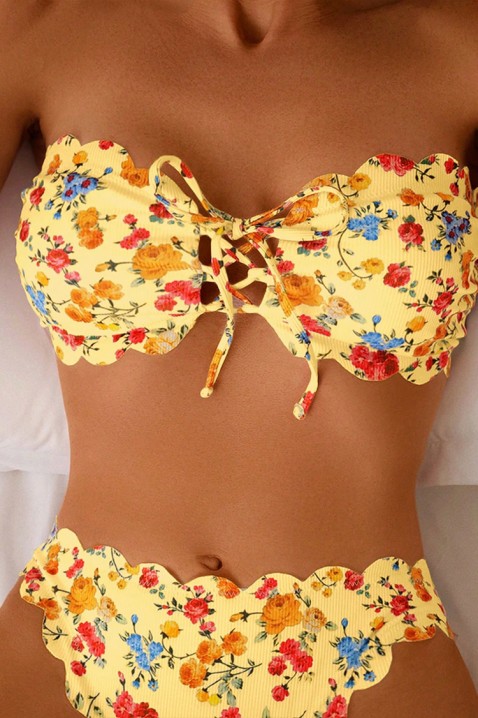 Бански VELZARA, Цвят: жълт, IVET.BG - Твоят онлайн бутик.