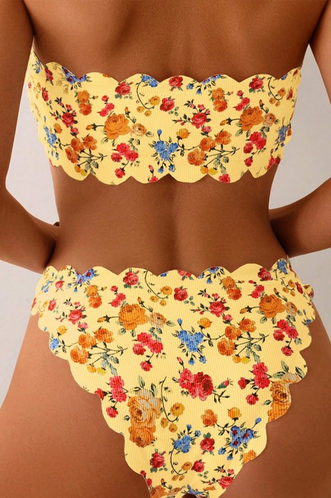 Бански VELZARA, Цвят: жълт, IVET.BG - Твоят онлайн бутик.