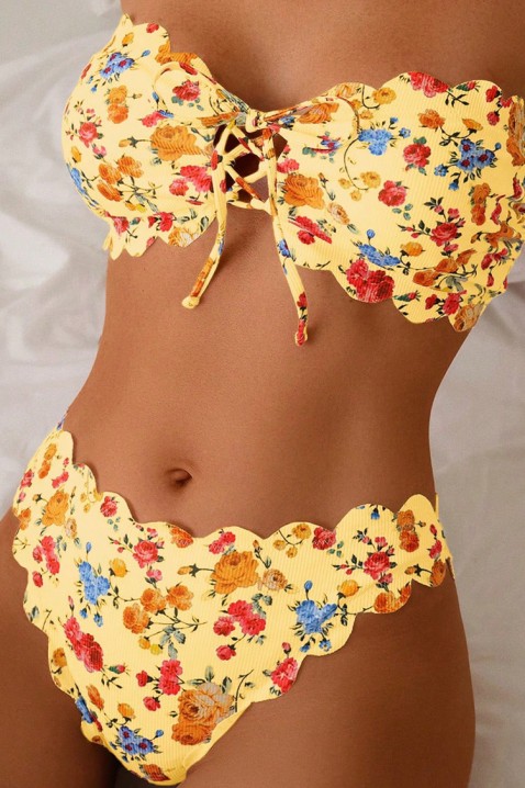 Бански VELZARA, Цвят: жълт, IVET.BG - Твоят онлайн бутик.