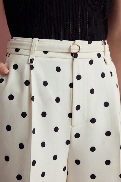 Панталон TONZELA, Цвят: екрю, IVET.BG - Твоят онлайн бутик.