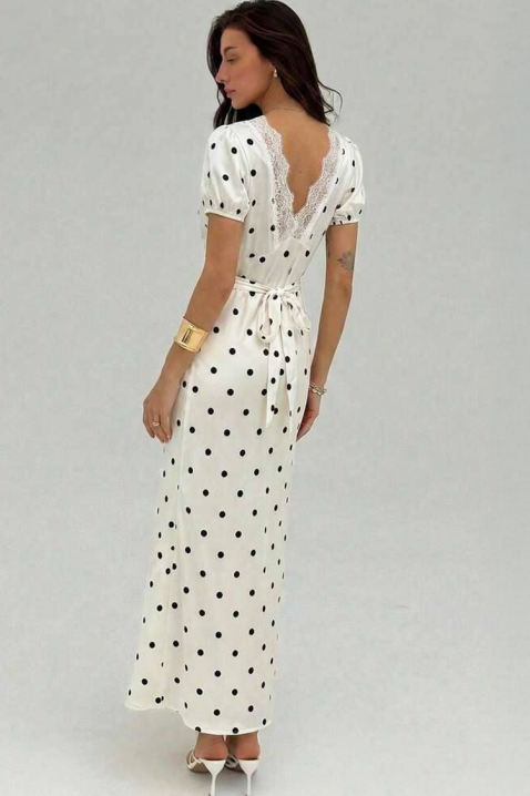 Рокля ROLDELZA, Цвят: бял, IVET.BG - Твоят онлайн бутик.