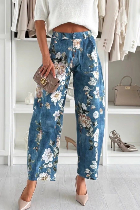 Панталон FELIYANA, Цвят: син, IVET.BG - Твоят онлайн бутик.