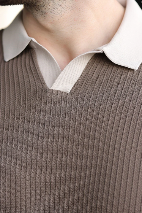 Мъжка тениска RONELMO MOCHA, Цвят: мока, IVET.BG - Твоят онлайн бутик.