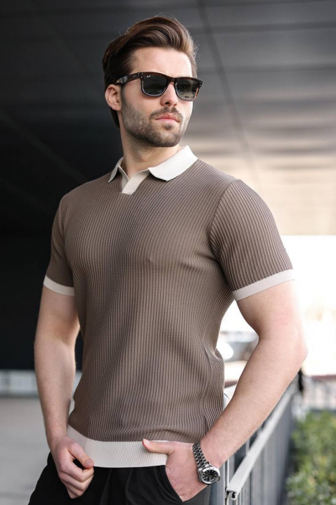 Мъжка тениска RONELMO MOCHA, Цвят: мока, IVET.BG - Твоят онлайн бутик.