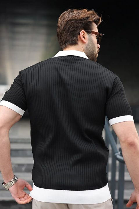 Мъжка тениска RONELMO BLACK, Цвят: черен, IVET.BG - Твоят онлайн бутик.