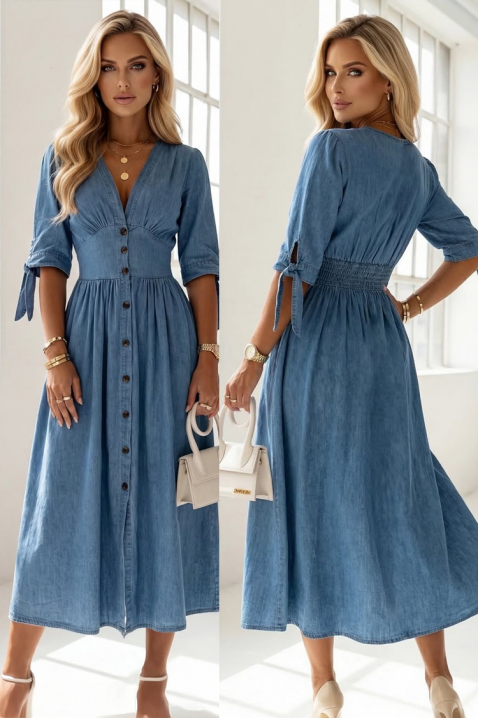 Рокля TEODELZA, Цвят: син, IVET.BG - Твоят онлайн бутик.