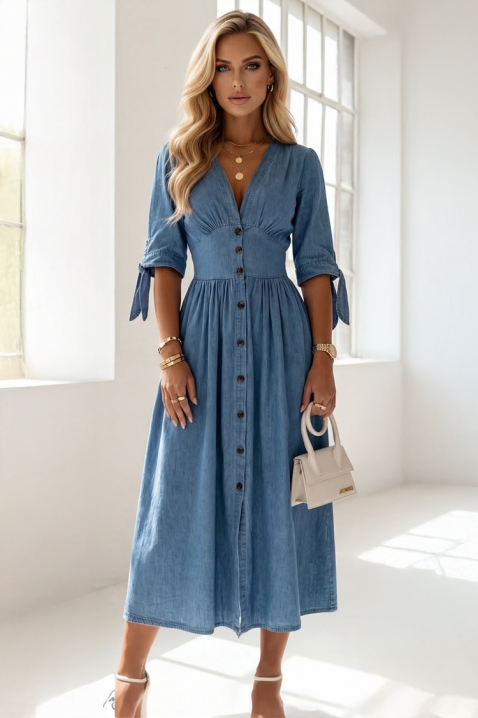 Рокля TEODELZA, Цвят: син, IVET.BG - Твоят онлайн бутик.