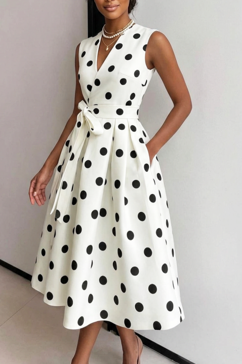 Рокля POLVINZA, Цвят: бял, IVET.BG - Твоят онлайн бутик.